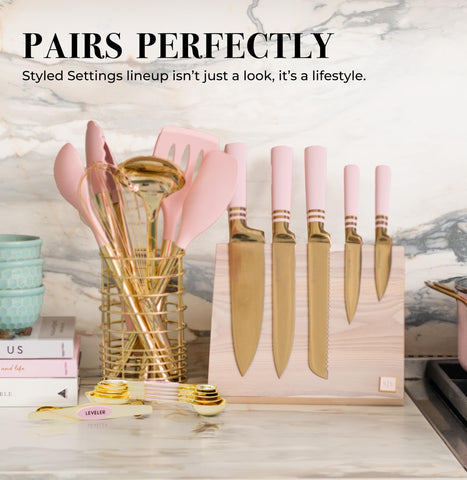 STYLED SETTINGS regalo práctico para cocinar y hornear en rosa