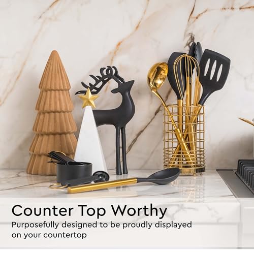 Regalo elegante STYLED SETTINGS dorado-negro para cocinas modernas.