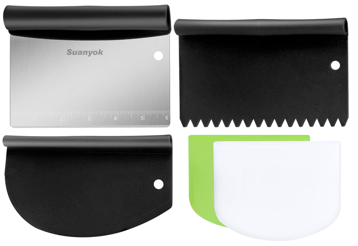 Suanyok raspador de masa de acero inoxidable para cortes precisos en la cocina