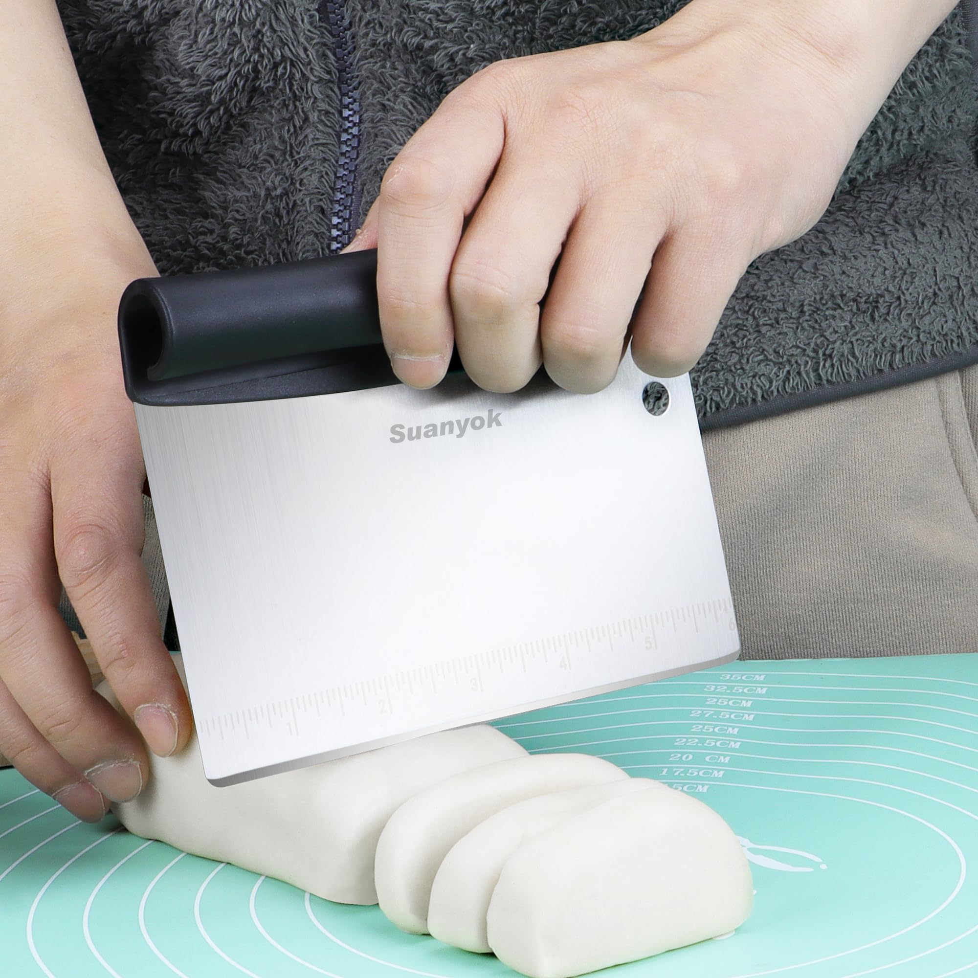 Raspador flexible para bol de masa Suanyok despega y da forma sin residuos