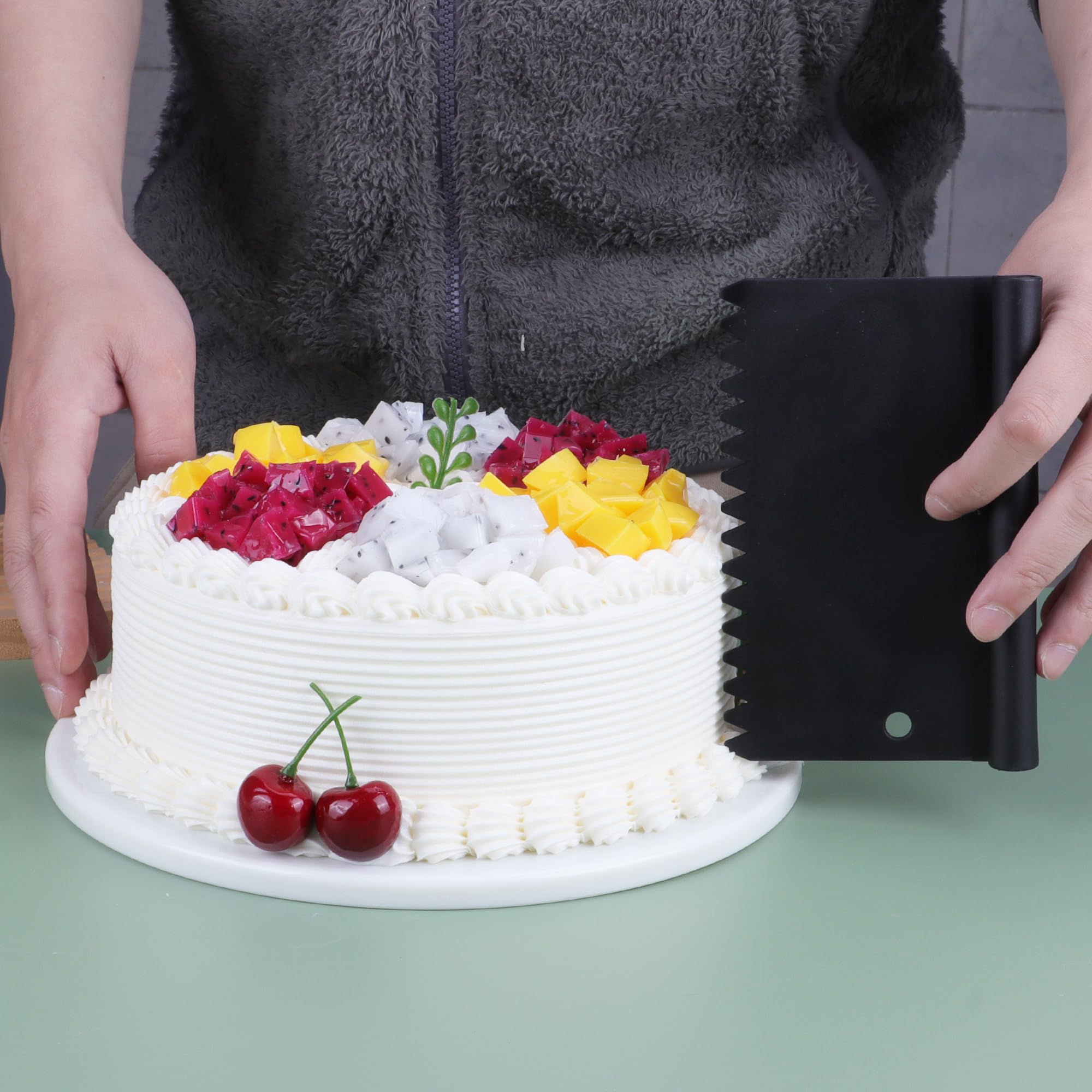 Raspadores de masa flexibles con mango Suanyok para modelar masa