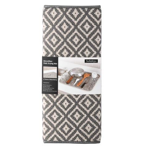 SUBEKYU alfombrilla secado para platos ideal para cocina organizada.