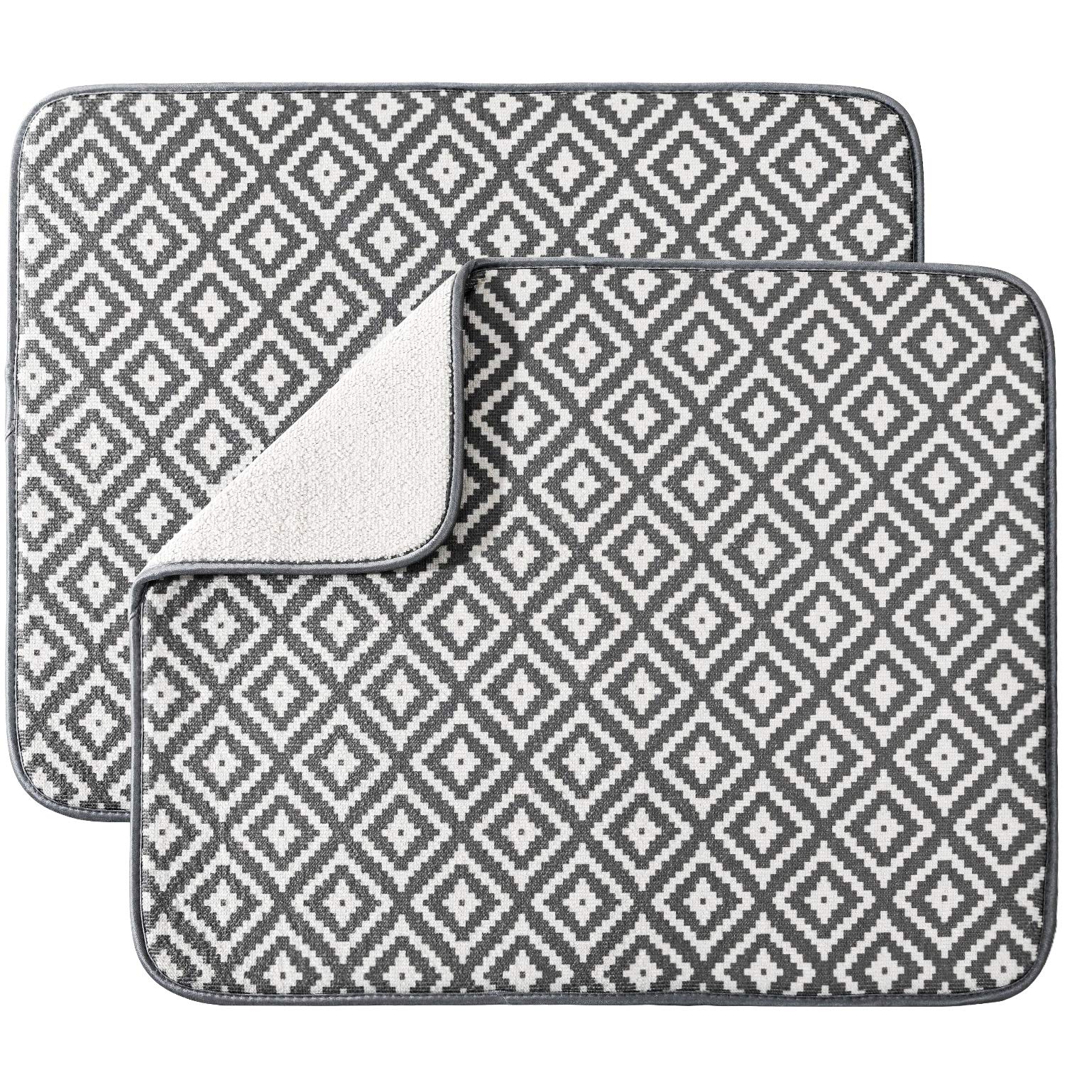 SUBEKYU alfombrilla secado para platos principal, absorción rápida para vajilla.