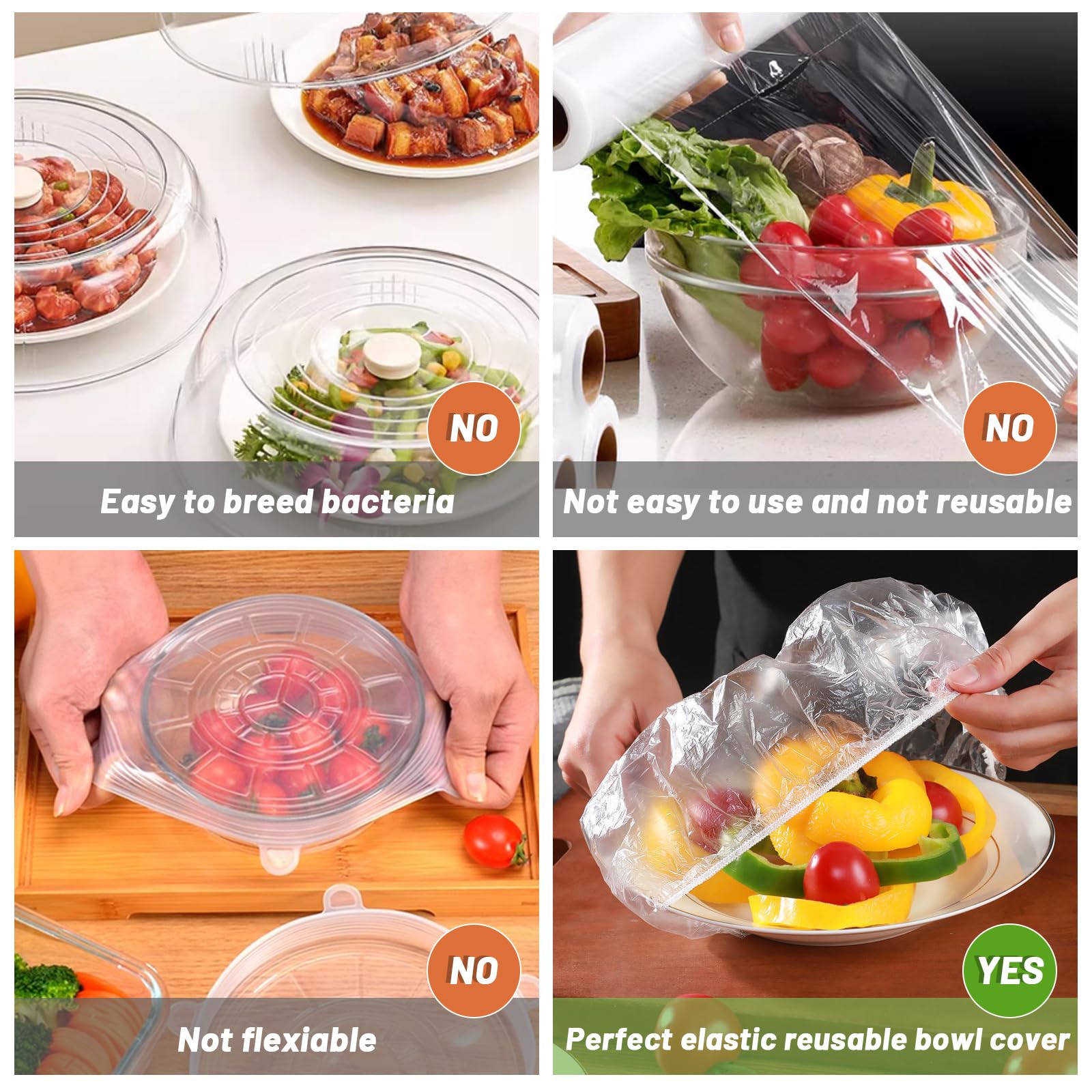 Sublaga cubiertas elásticas para picnic, prácticas y reutilizables