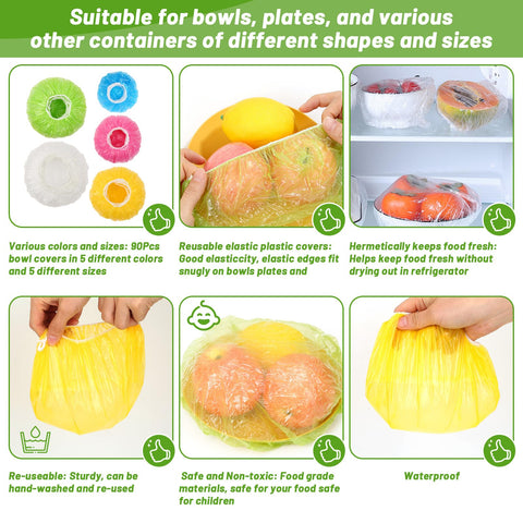 Cubiertas coloridas Sublaga para conservar alimentos con estilo.