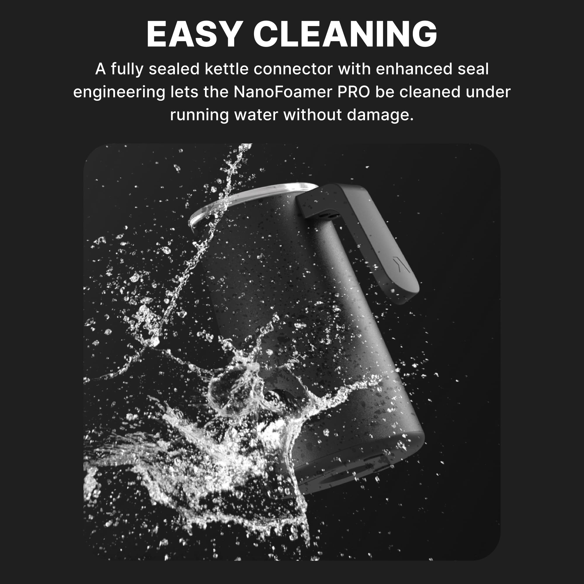 Subminimal NanoFoamer Pro Gen-2: diseño ergonómico para un uso cómodo.