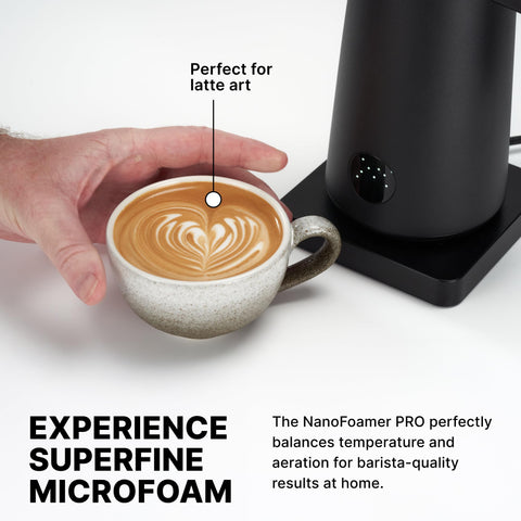 Subminimal NanoFoamer Pro Gen-2: espuma microcremosa ideal para cappuccinos.