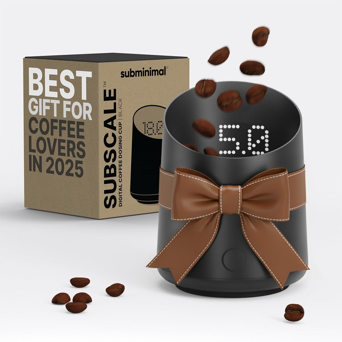 Subminimal Subscale con pantalla LED para mediciones precisas y rápidas en espresso