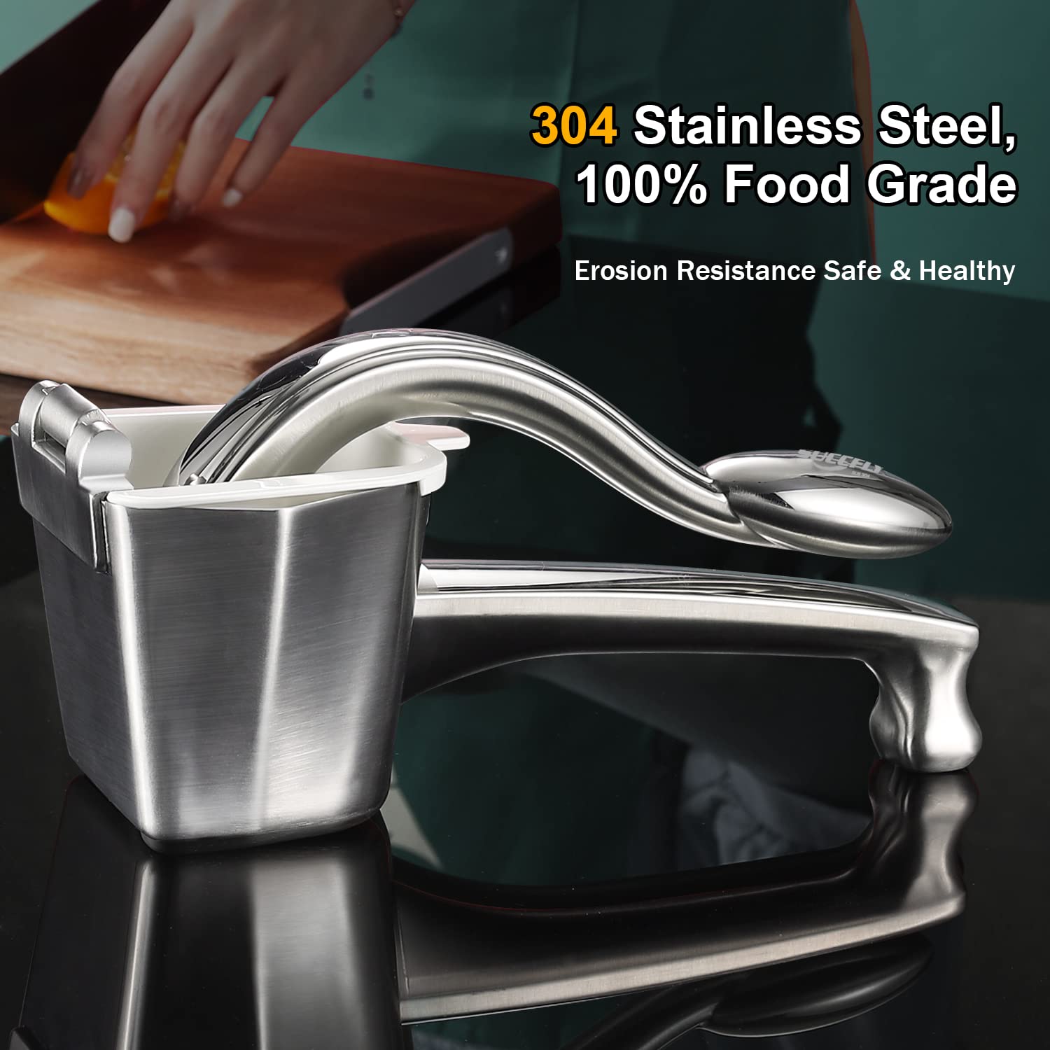 SUCCFLY prensa cítricos con capacidad 550 ml, ahorro de tiempo.