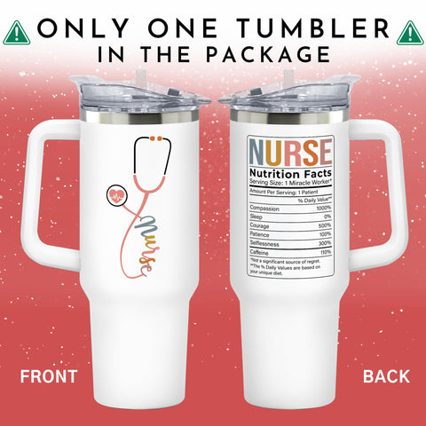 Taza SUCHAGIFT para enfermera 40oz, agarre cómodo en turnos largos.