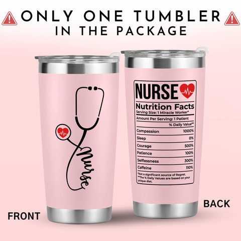 Suchagift tumbler rosa para enfermeras, mantiene bebidas a temperatura adecuada.
