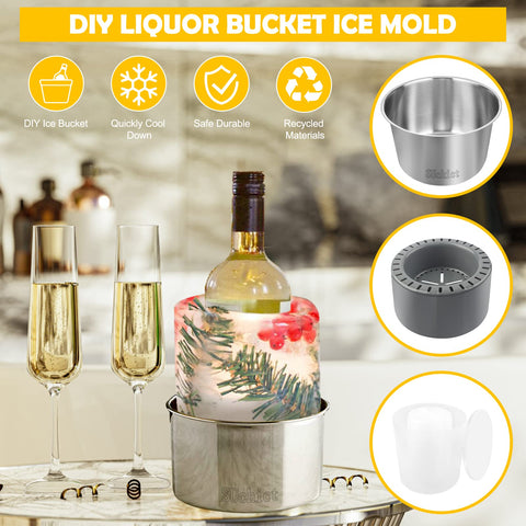 SUchict molde-hielo-cocteles, inspira creaciones coloridas para cócteles y bebidas.