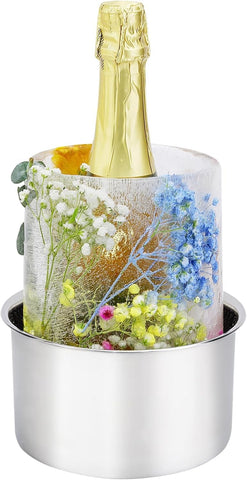 SUchict moldeo-hielo-balde-vino, mantiene bebidas frías para cenas y reuniones.