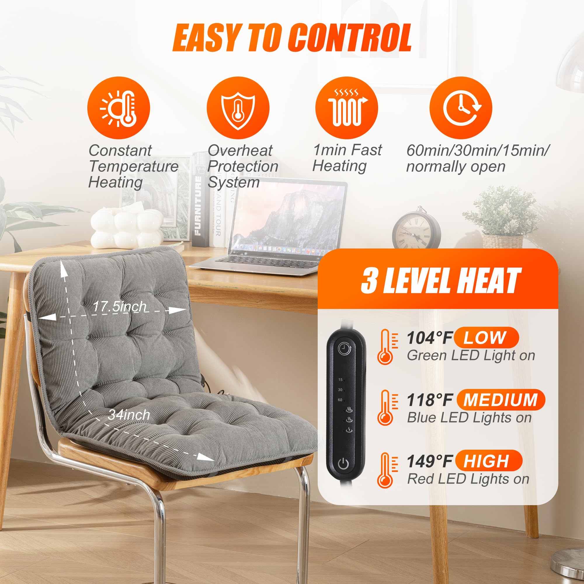 Calor rápido de Suchtale en 1 minuto para mayor circulación y alivio del cansancio.