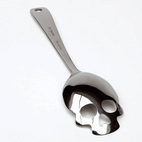 Suck UK Cuchara para pasta cráneo con drenaje eficiente