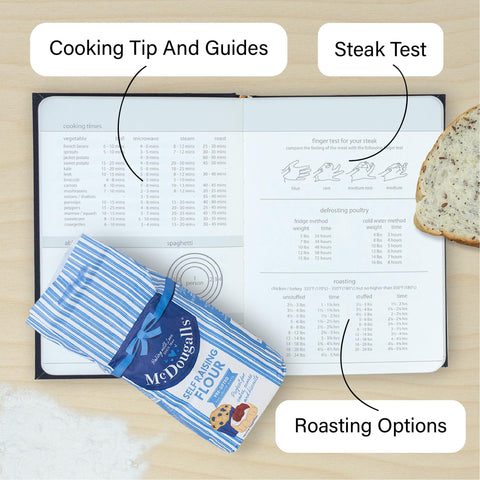 Suck UK My Family Cookbook ofrece espacio para escribir recetas y notas.