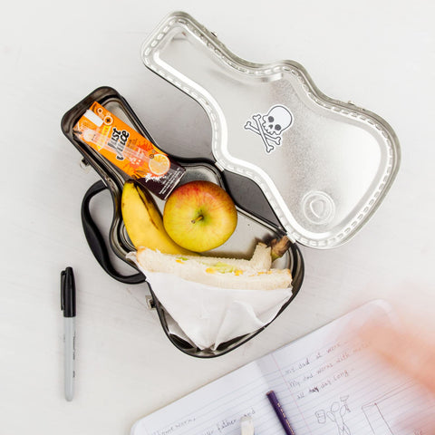 Suck UK lonchera guitarra, asa fácil para llevar el almuerzo a la escuela.