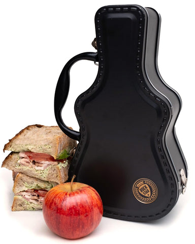 Suck UK lonchera guitarra rockstar: diseño icónico para alentar el almuerzo con estilo.