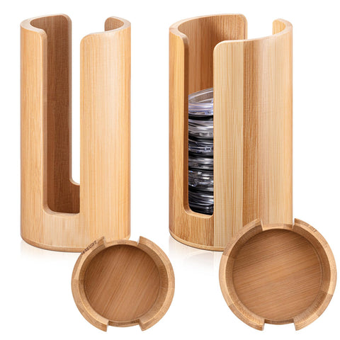 Organizador de tapas Suclain para tarros Mason, diseño vertical y compacto.