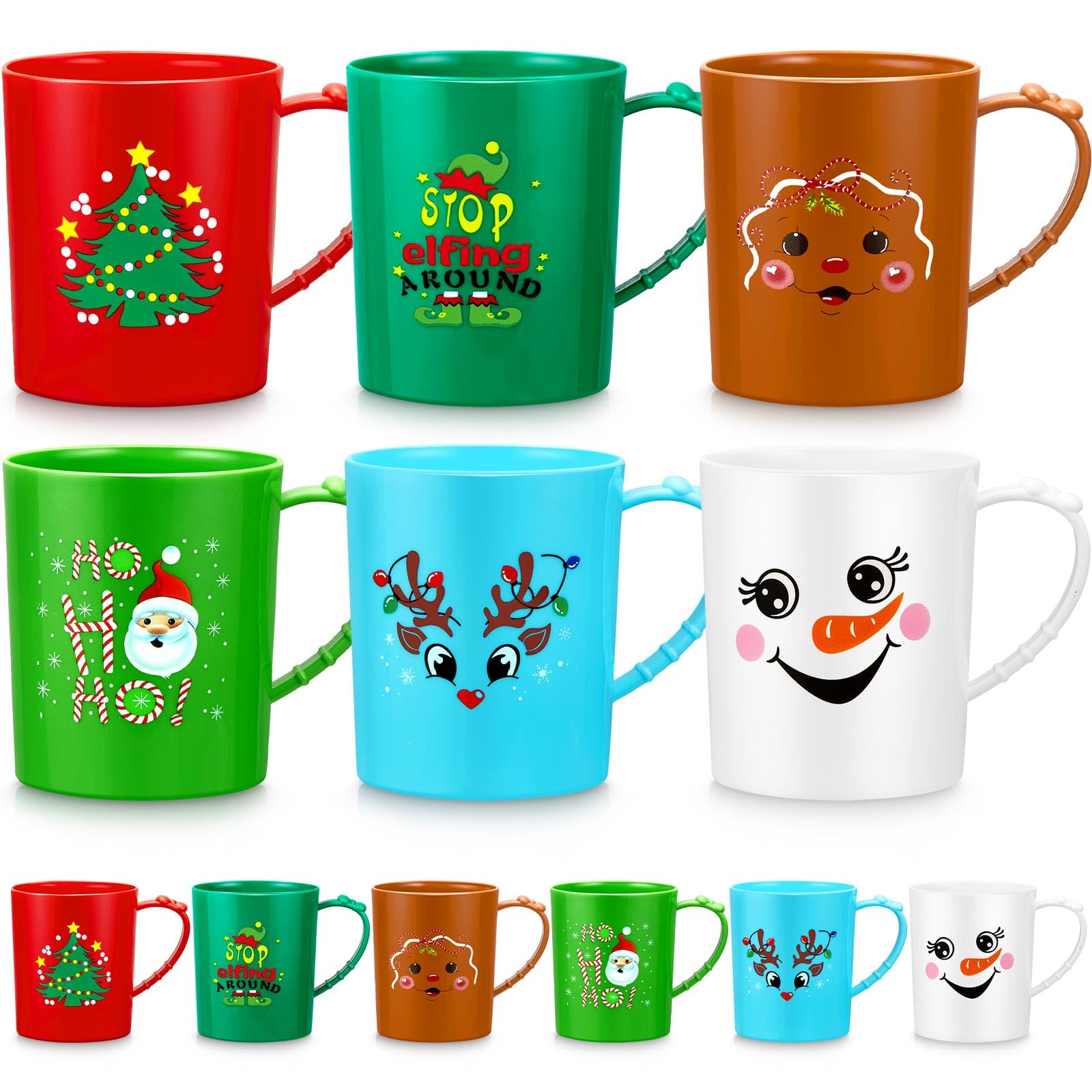 Taza Suclain Santa 15oz, ideal para bebidas festivas