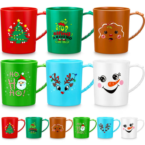 Taza Suclain Santa 15oz, ideal para bebidas festivas