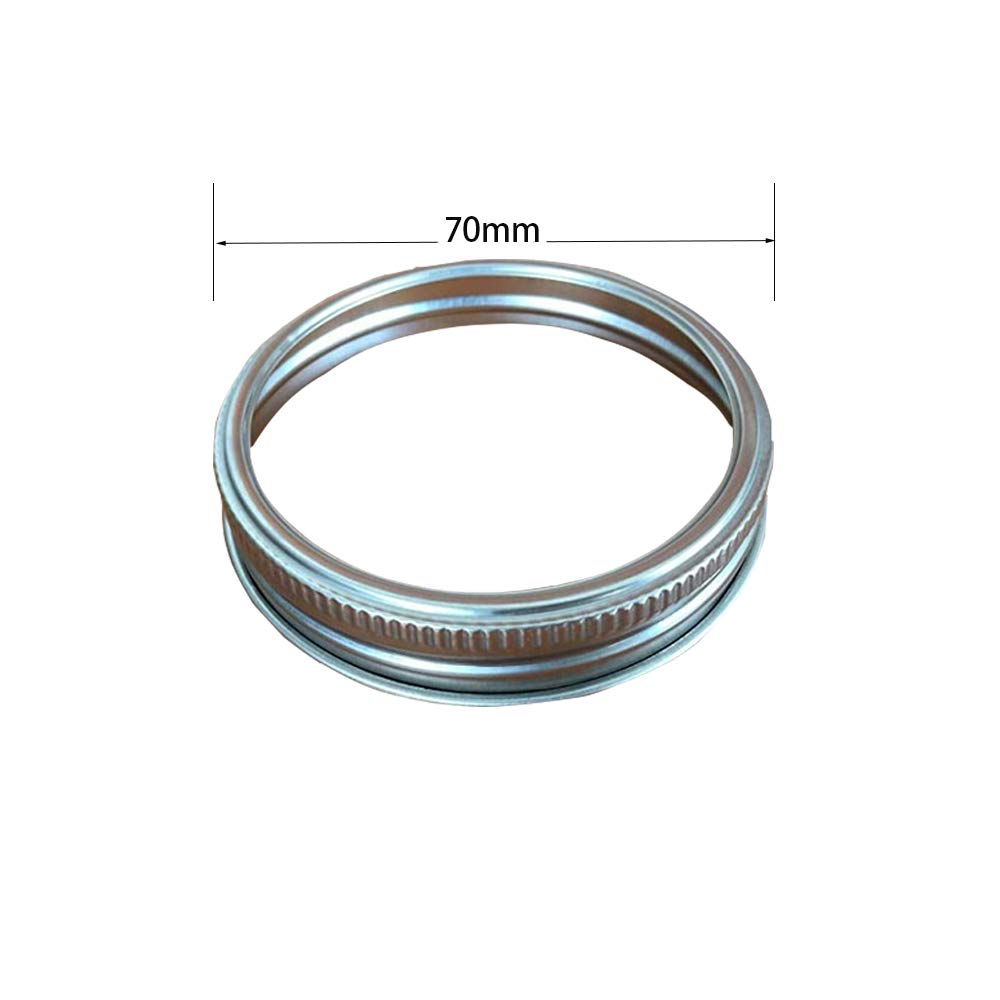 SUCOHANS, anillos de acero inoxidable para frascos, fáciles de limpiar y duraderos.