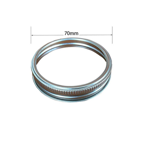 SUCOHANS, anillos de acero inoxidable para frascos, fáciles de limpiar y duraderos.