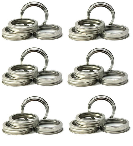 SUCOHANS, anillos para mason jar boca regular, aptos para esterilización y reutilización.