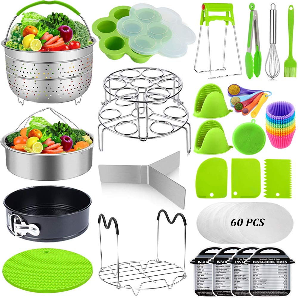 Sugaroom cesta vapor de malla para cocinar al vapor verduras y huevos, con fácil limpieza.