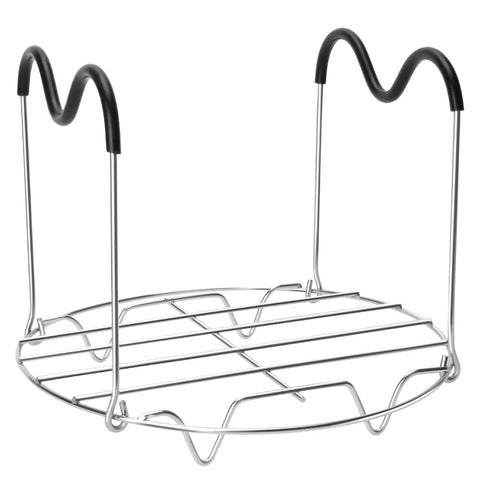 Sugaroom rejilla de vapor con asas de silicona resistentes para retirar comidas con seguridad.