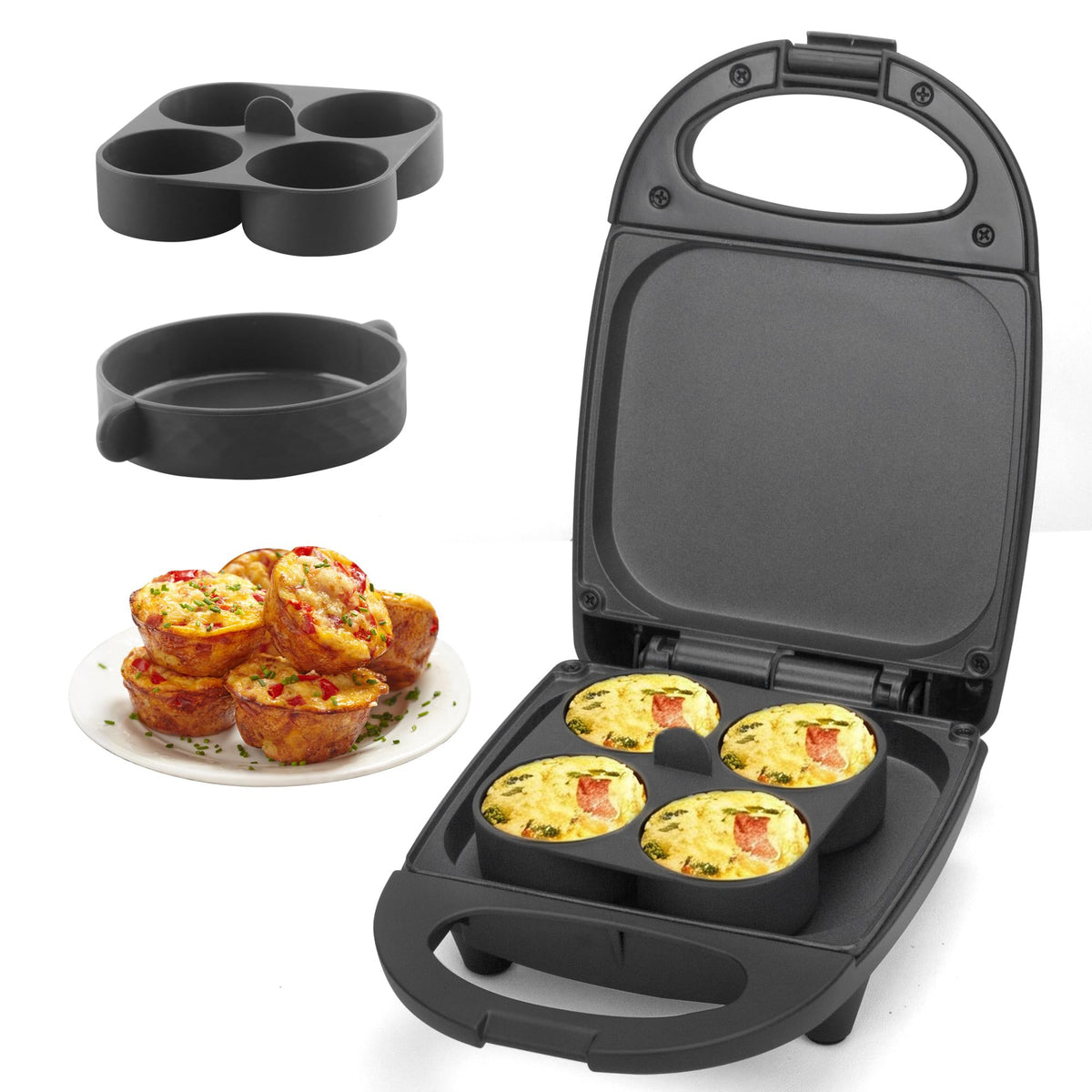 SugarWhisk Creador de bocados de huevo en la cocina: preparado para desayunos rápidos.