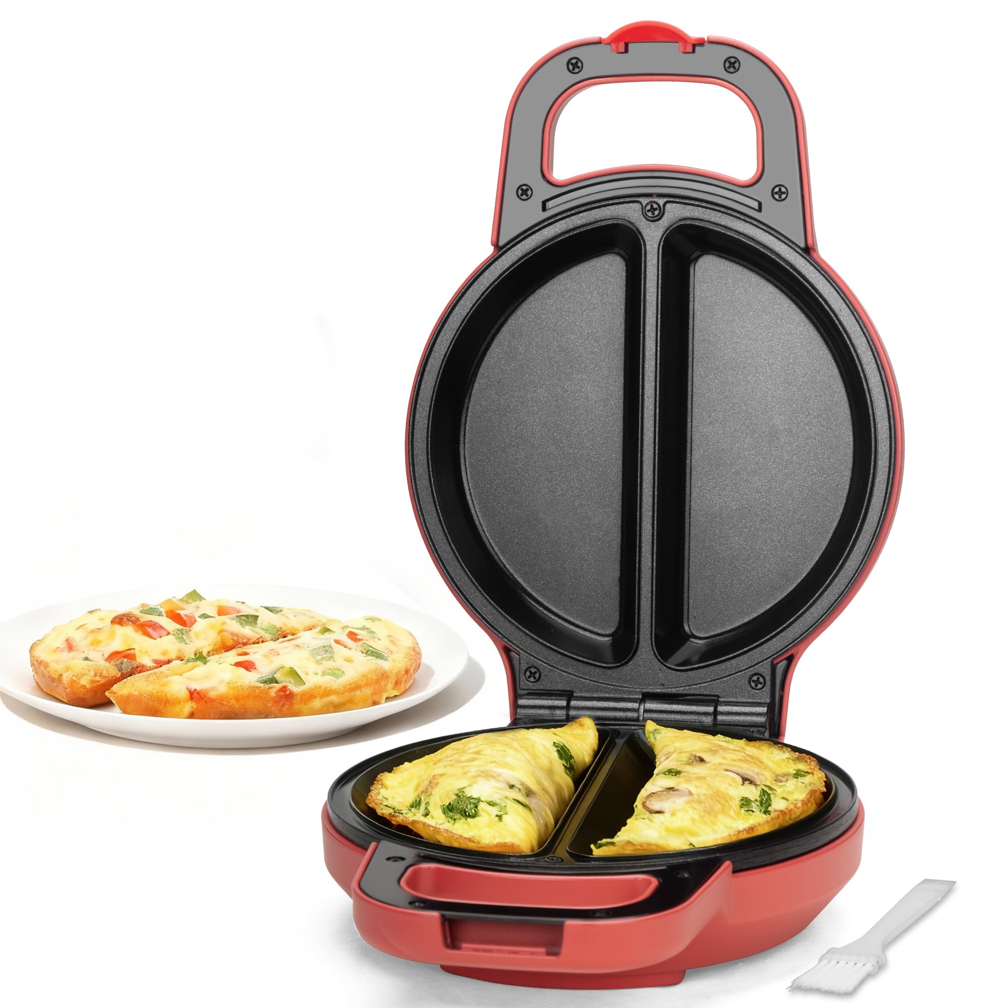 SugarWhisk Flip Omelette Maker con interior cerámico para cocción uniforme.