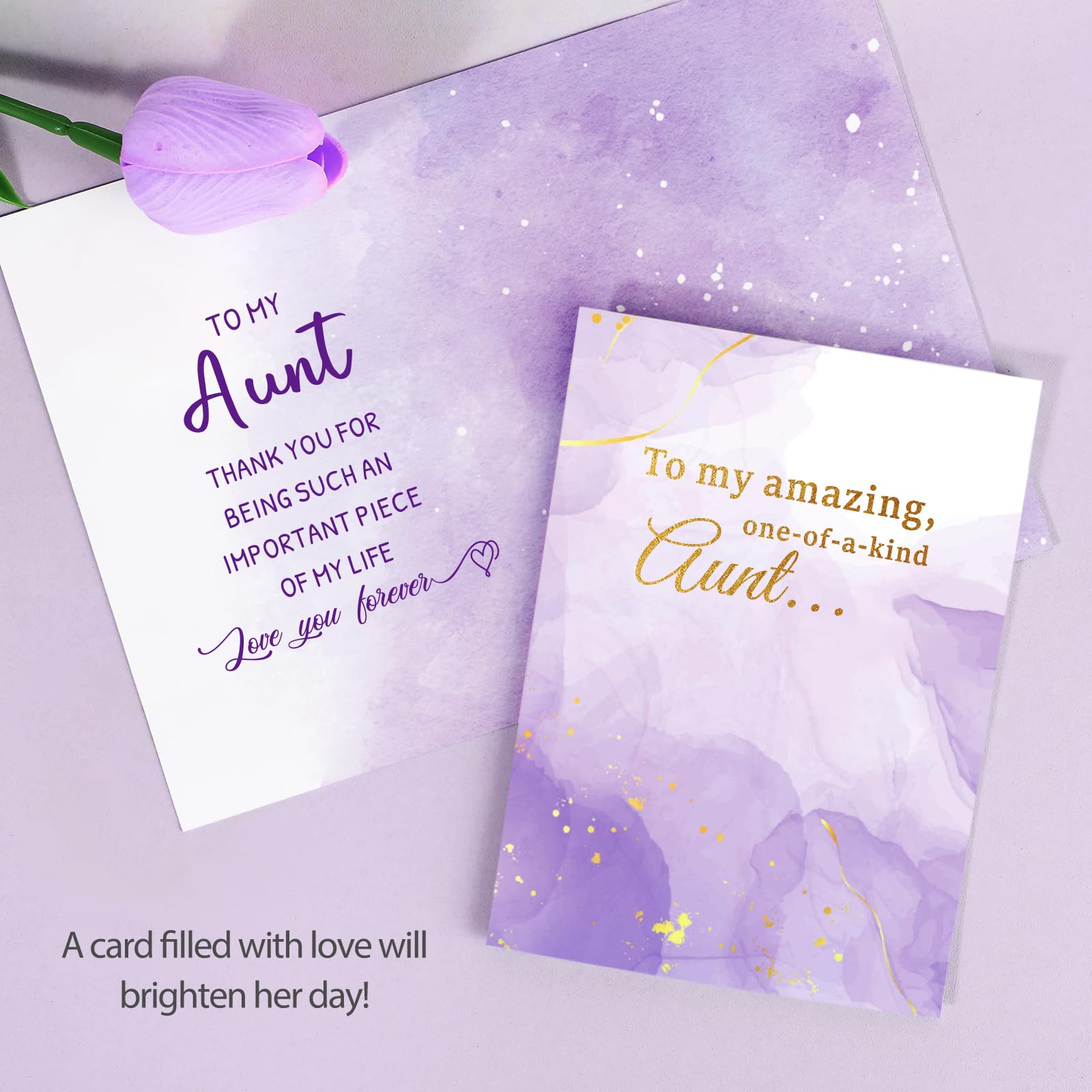 Suhctuptx tarjeta de felicitación doble cara para mensajes