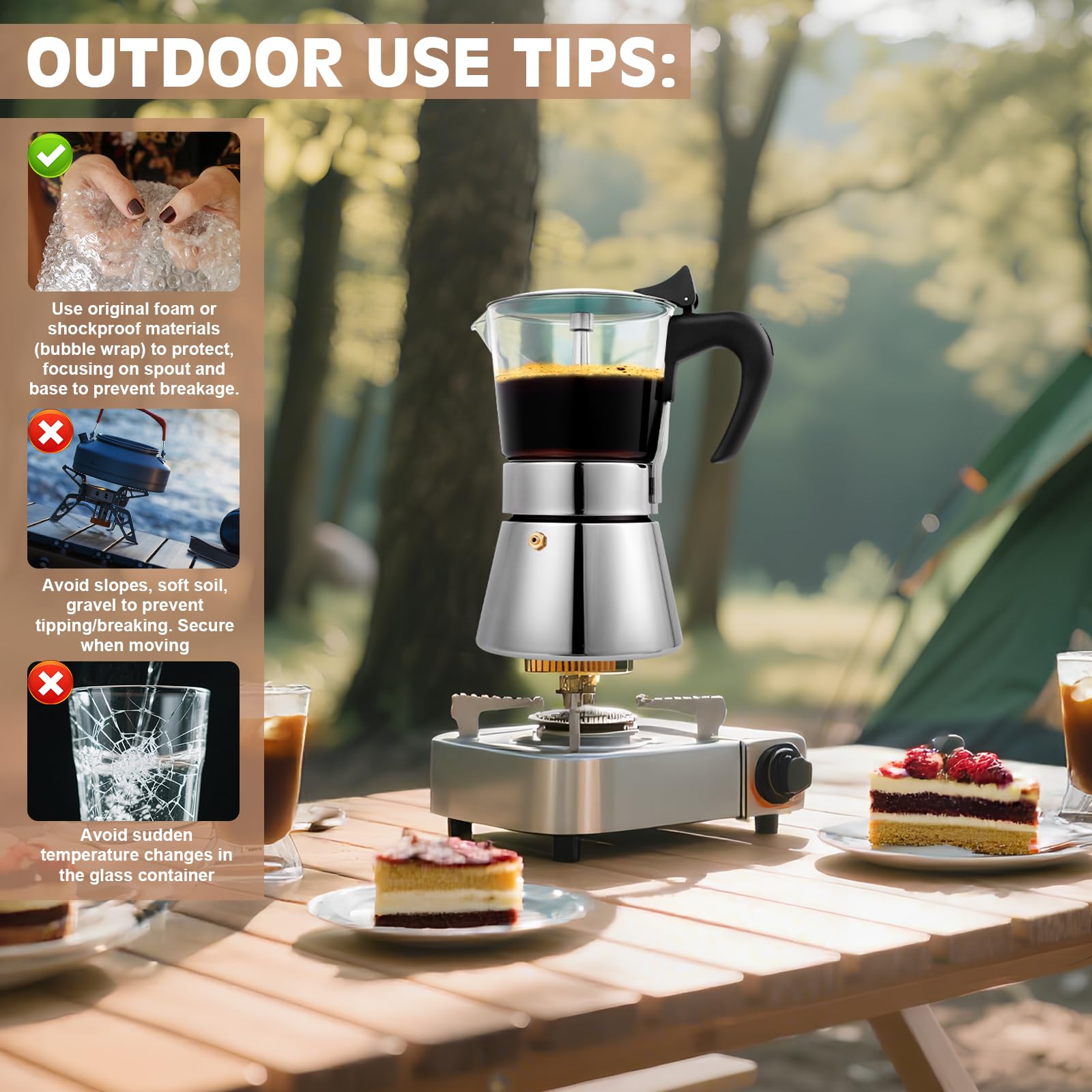 Suiitat Moka Pot fácil de limpiar siguiendo recomendaciones de uso.