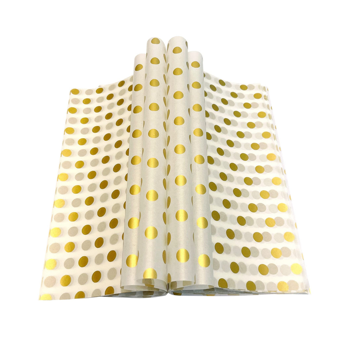 Suiwen, papel encerado dorado con puntos para servir comida con elegancia.