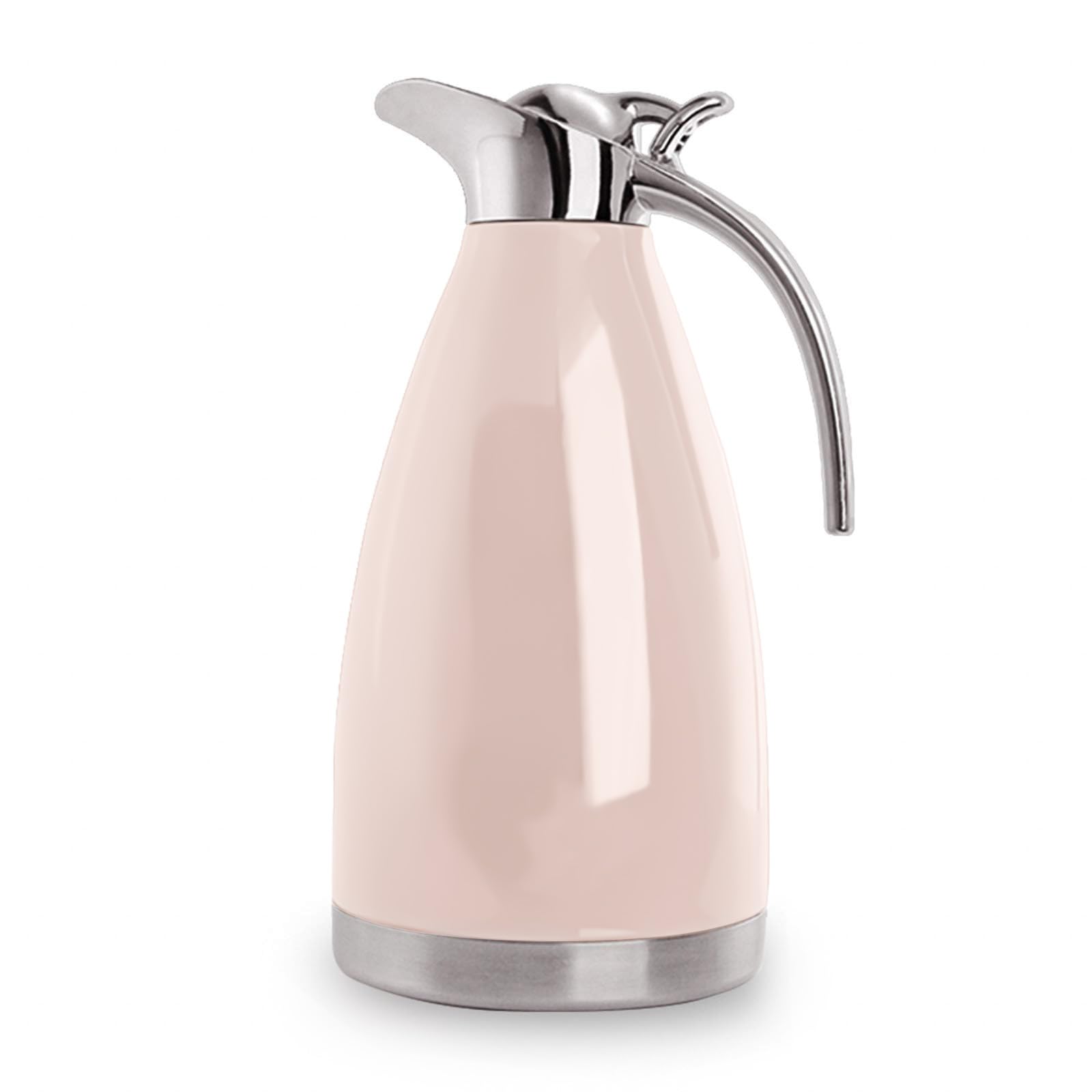 Sumerflos cafetera térmica rosa vista frontal para iniciar el día con café caliente