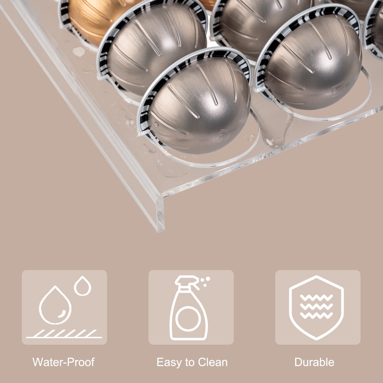 Organizador de cápsulas Sumerflos, cajón ordenado para cocina