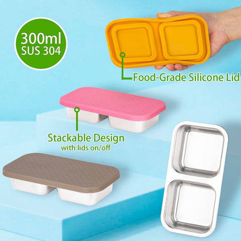 SUMERX Contenedor portátil para snacks, ideal para viajes y campamentos.