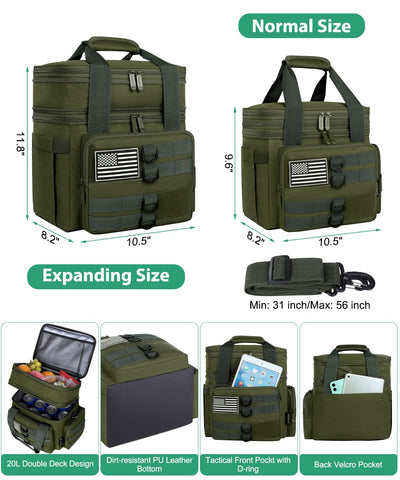 SumeStar bolsa con compartimentos dobles para separar caliente y frío.