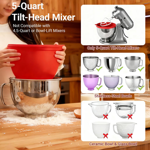 Sumglicie MixAid Liner tapa de seguridad evita derrames y mantiene ingredientes