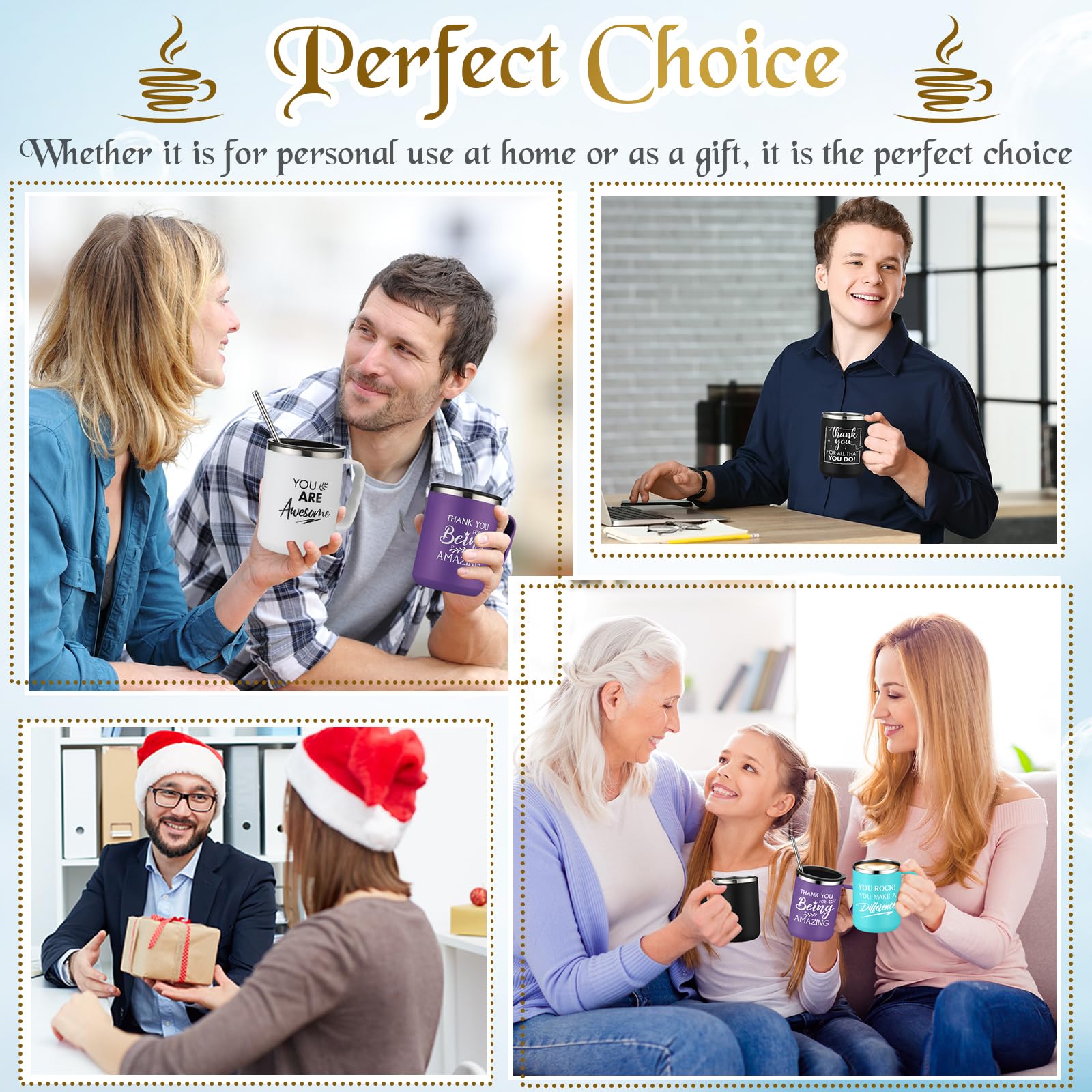 Sumind tazas 17oz uso diario: perfecto para bebidas calientes o frías.