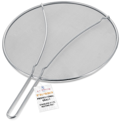U.S. Kitchen Supply escudo salpicaduras 13 pulgadas con malla fina reduce salpicaduras
