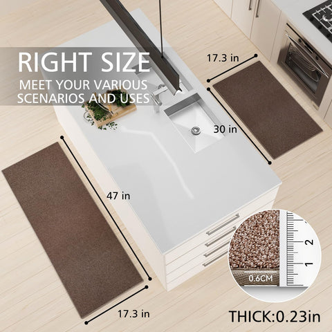 Sumlans alfombra de cocina absorbente para derrames y limpieza fácil