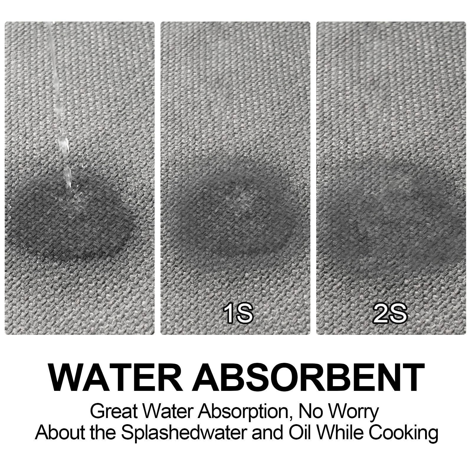SUMLANS alfombra gris para cocina con acolchado cómodo