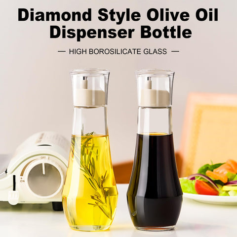 Dispensador Summark diamante 10 onzas para aceite y vinagre, uso limpio.