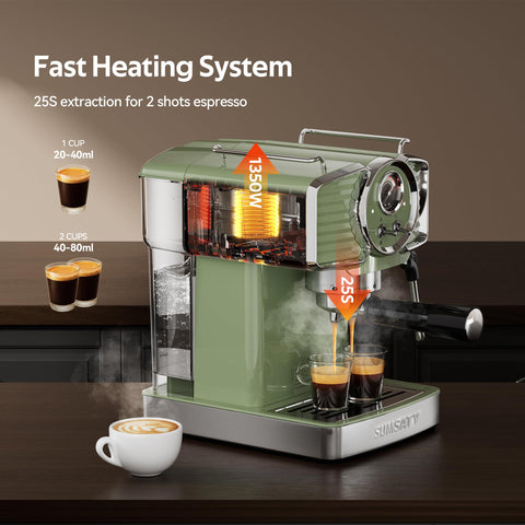 SUMSATY portafiltro tres en uno para espresso sencillo