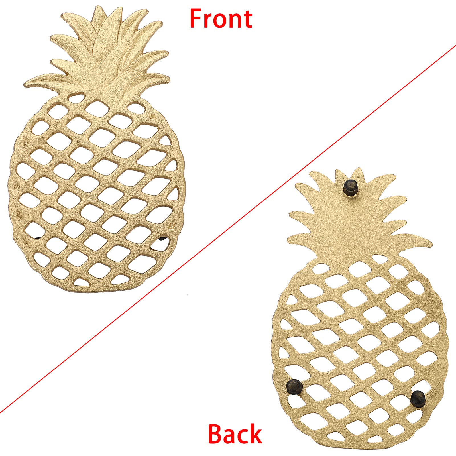 Salvamanteleles Sumnacon 8.5 x 5.2 pulgadas con piña dorada