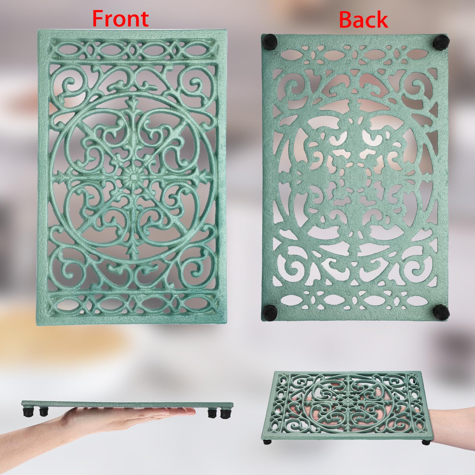 Sumnacon trivet multiusos, ideal como mantel para teteras.