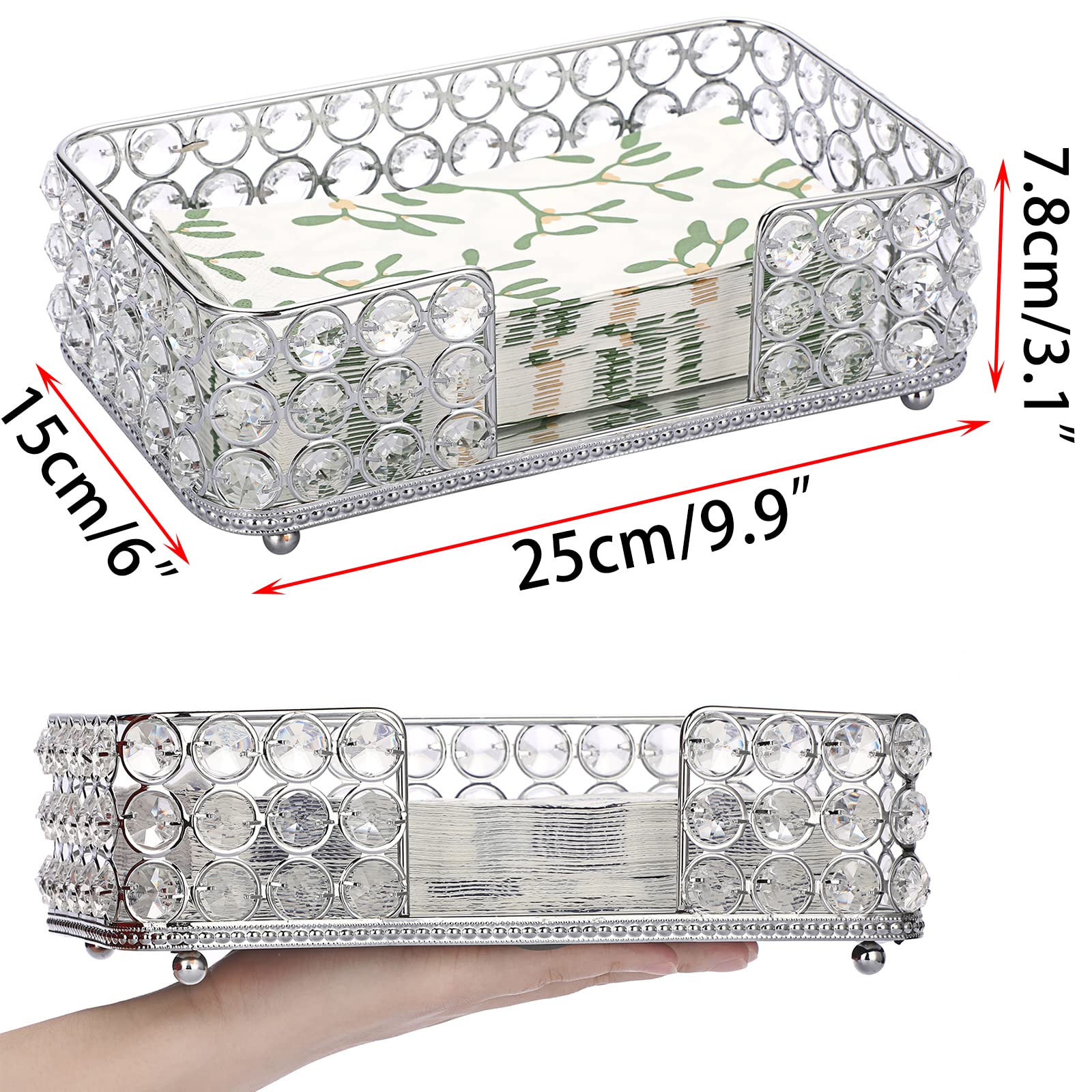 Uso en mesa y baño: porta-servilletas para cenas y eventos.