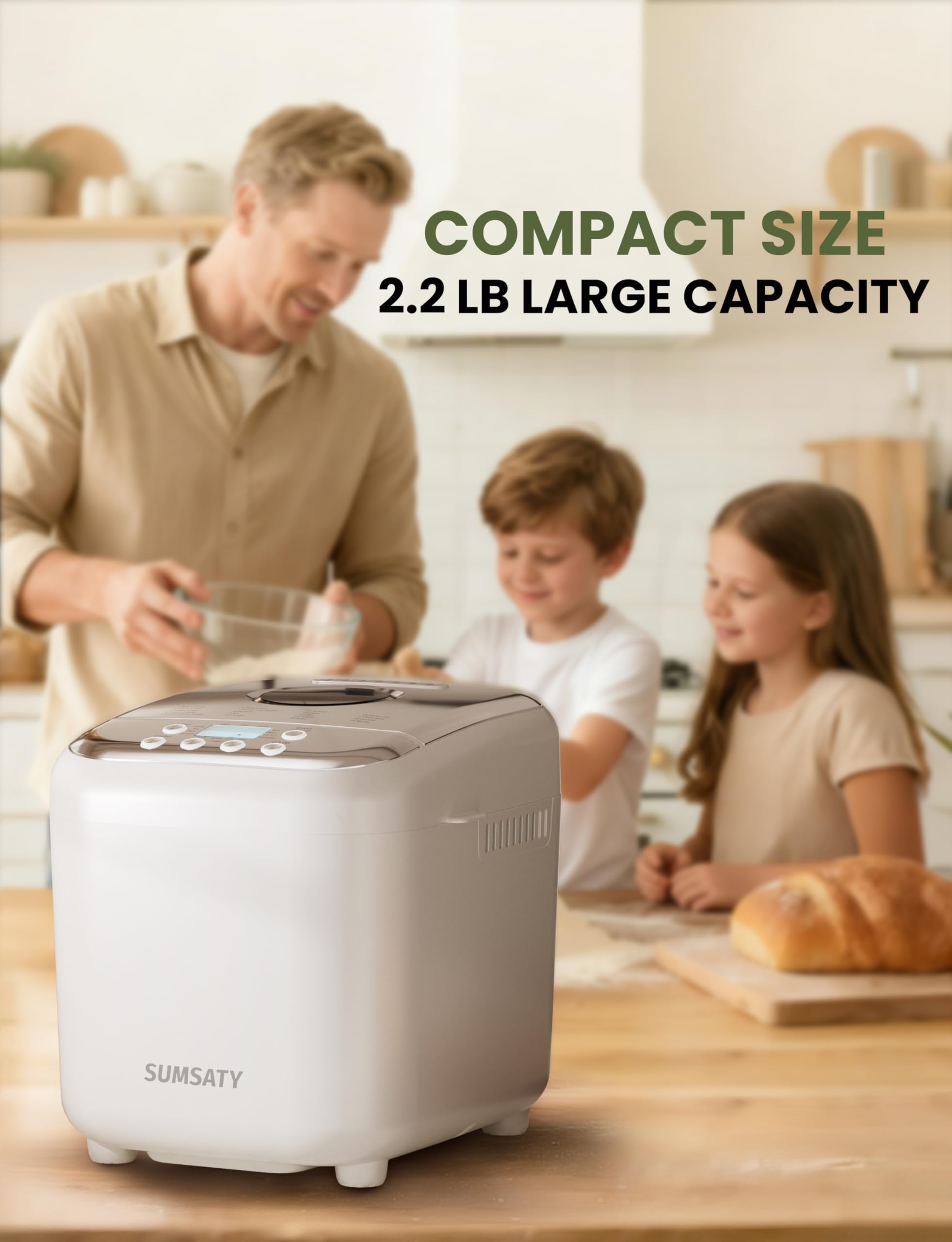 Corte dorado y costra crujiente en pan SUMSATY